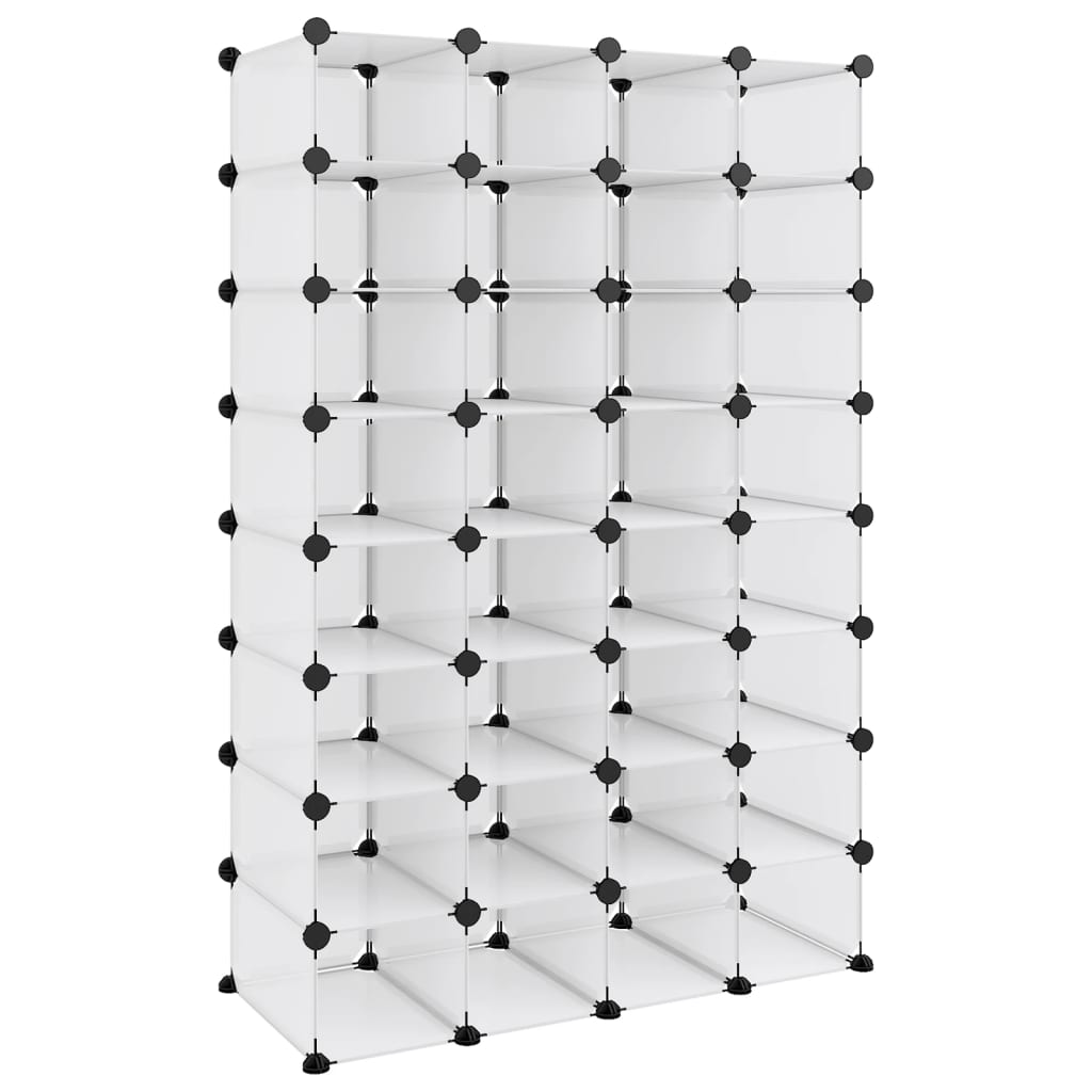Stalak za cipele prozirni 93 x 36,5 x 140 cm PP