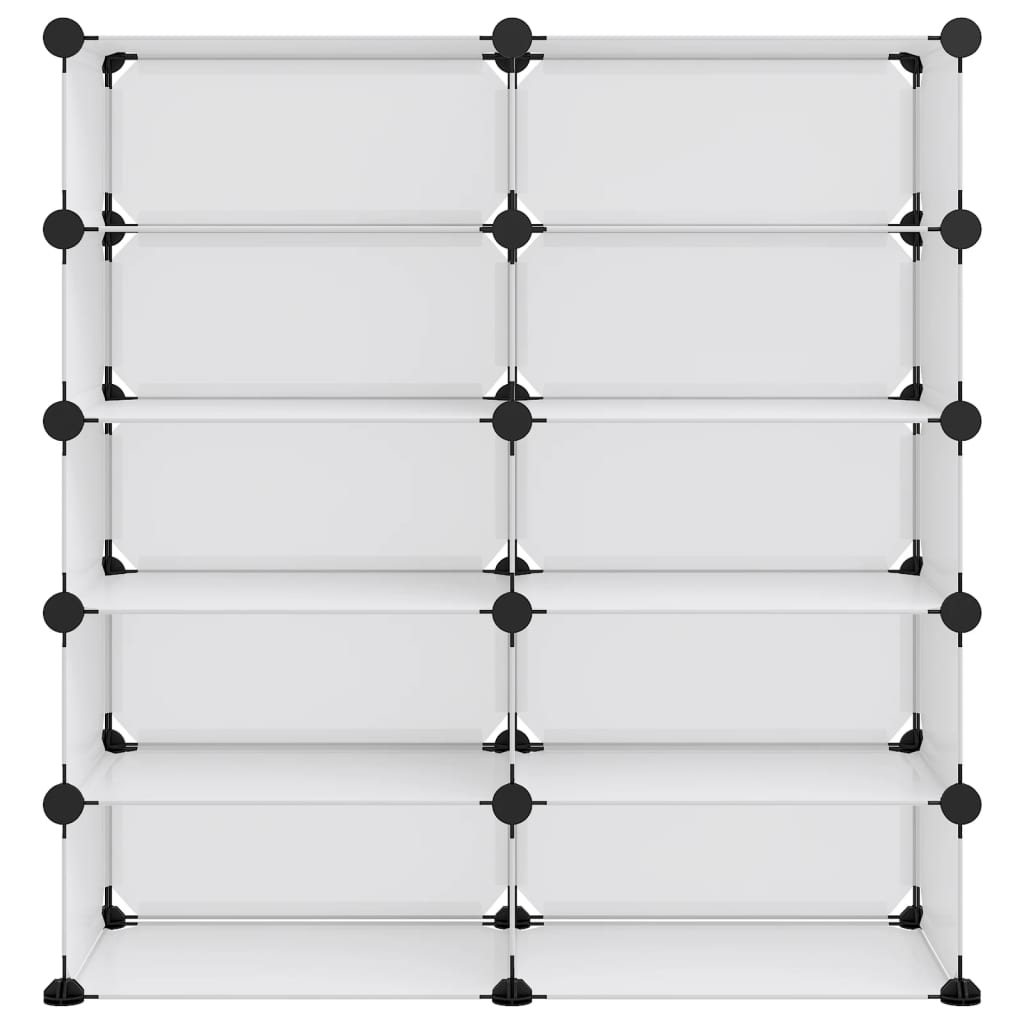 Stalak za cipele prozirni 84 x 32 x 88,5 cm PP