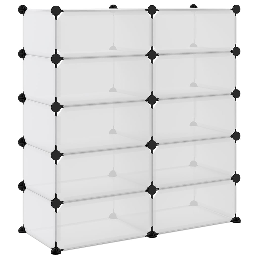 Stalak za cipele prozirni 84 x 32 x 88,5 cm PP