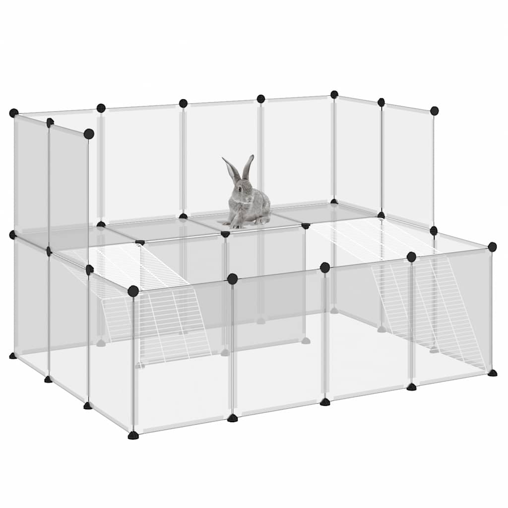 Kavez za male životinje prozirni 143 x 107 x 93 cm PP i čelik