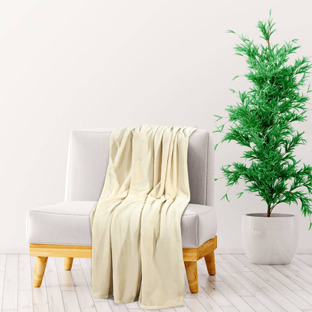 Krem deka 130 x 170 cm poliesterska