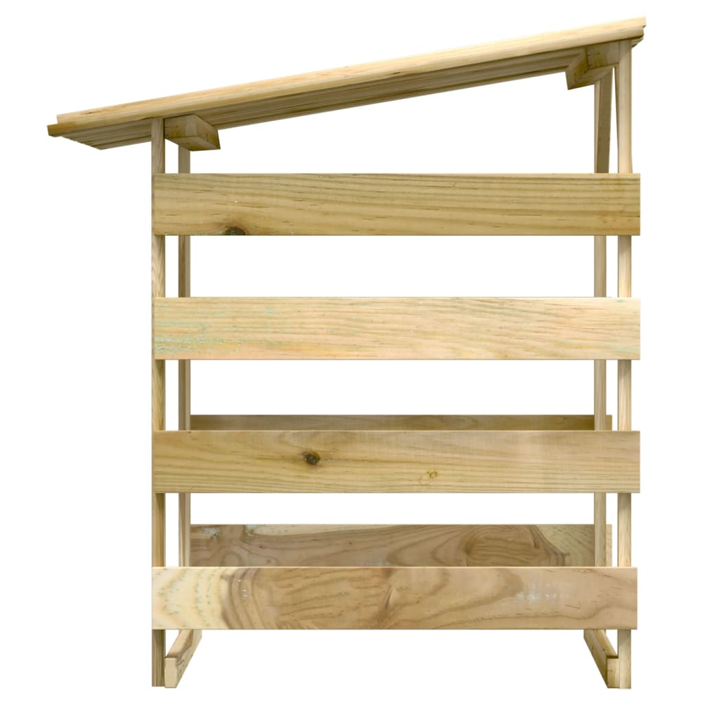 Pergole s krovom 2 kom 100 x 90 x 100 cm impregnirana borovina