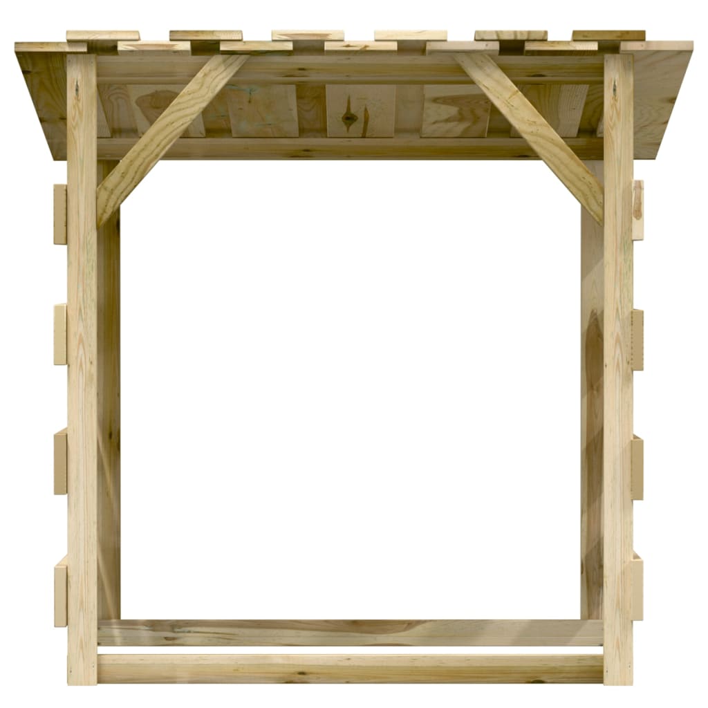 Pergole s krovom 3 kom 100 x 90 x 100 cm impregnirana borovina