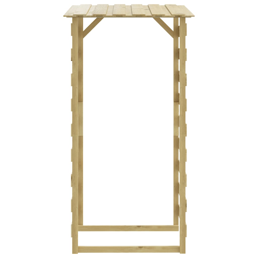 Pergole s krovom 4 kom 100 x 90 x 200 cm impregnirana borovina