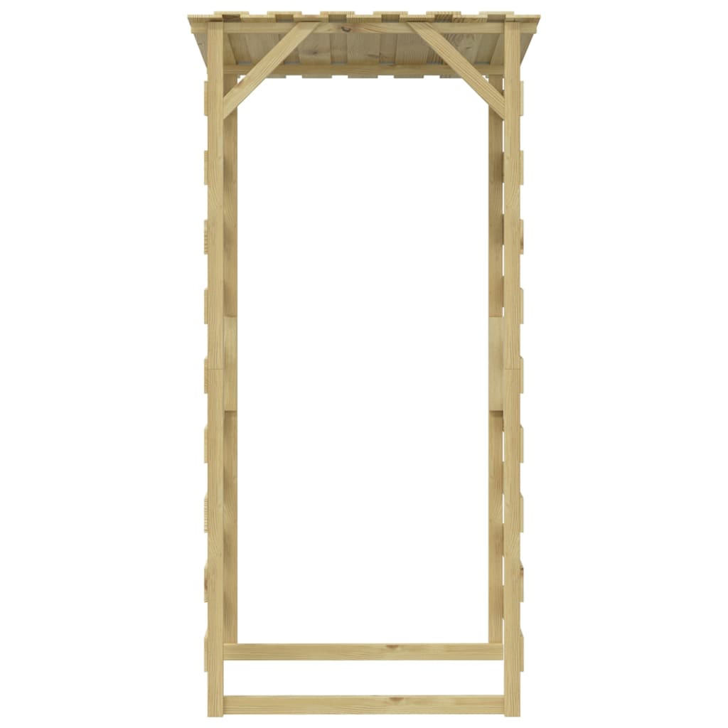 Pergole s krovom 4 kom 100 x 90 x 200 cm impregnirana borovina