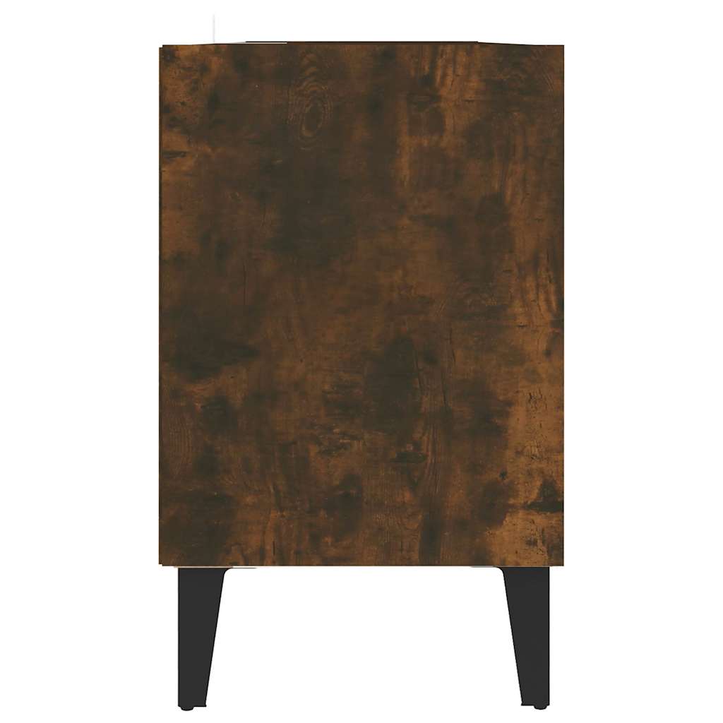 TV ormarić s metalnim nogama dimljena boja hrasta 103,5x30x50cm