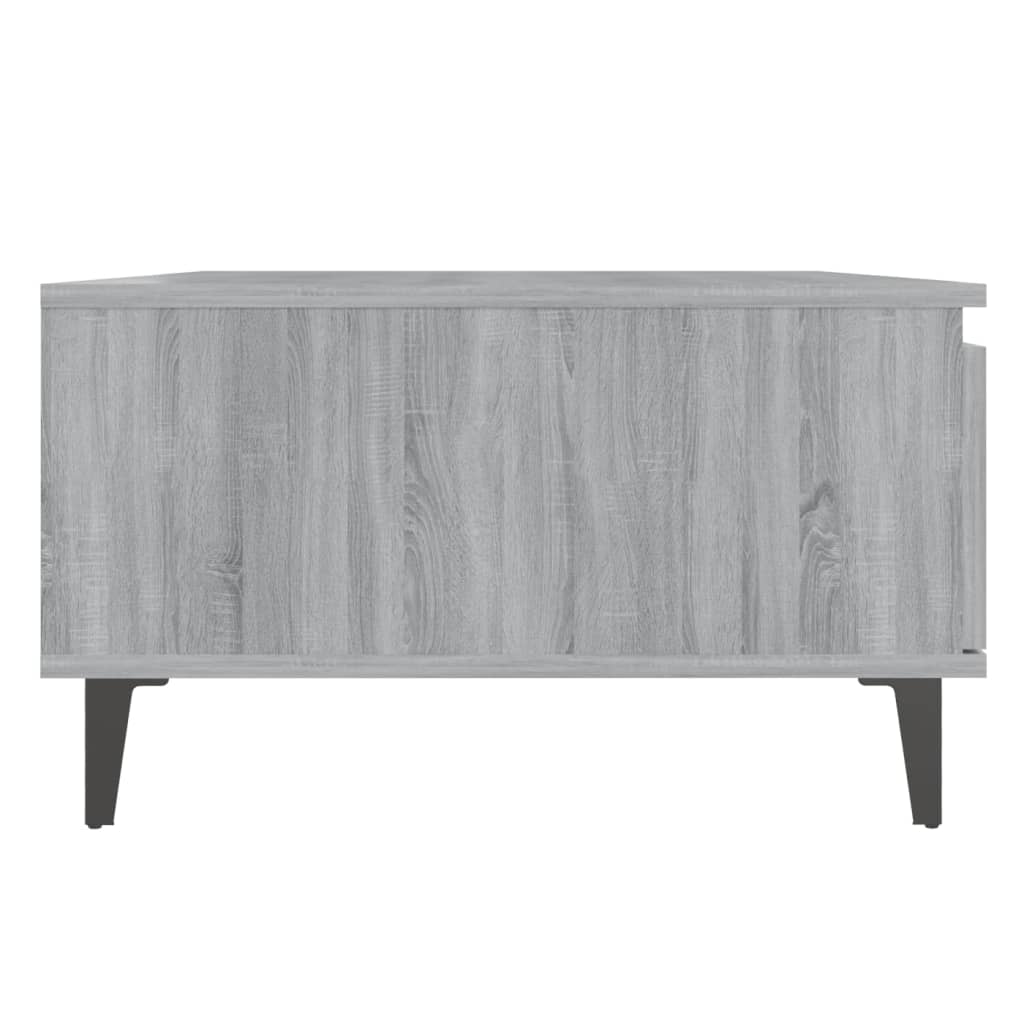 Stolić za kavu siva boja hrasta 90x60x35 cm konstruirano drvo