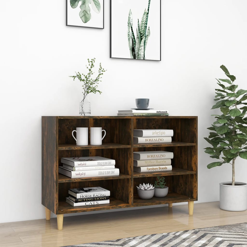 Komoda boja dimljenog hrasta 103,5x35x70 cm konstruirano drvo