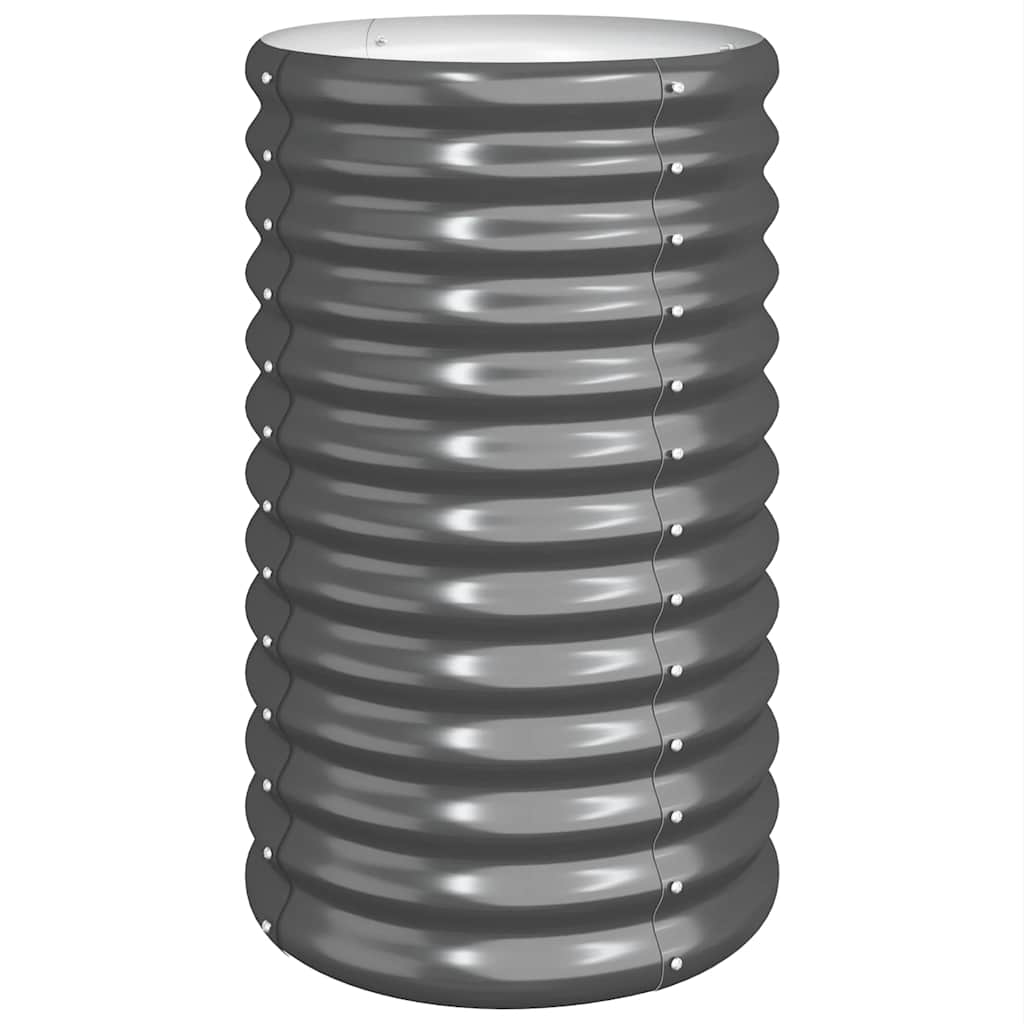 Vrtna sadilica od pocinčanog čelika 40x40x68 cm antracit