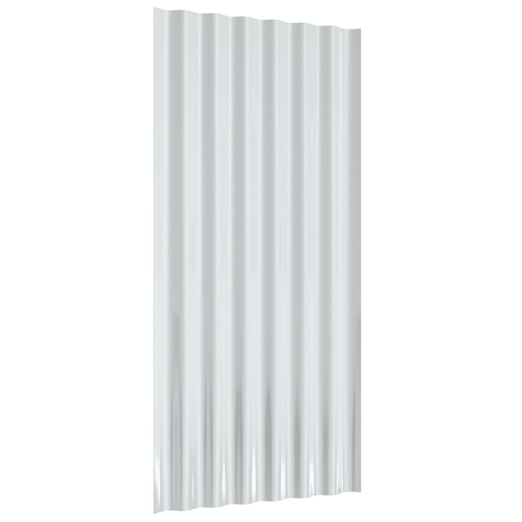 Krovni paneli 36 kom od pocinčanog čelika sivi 80 x 36 cm