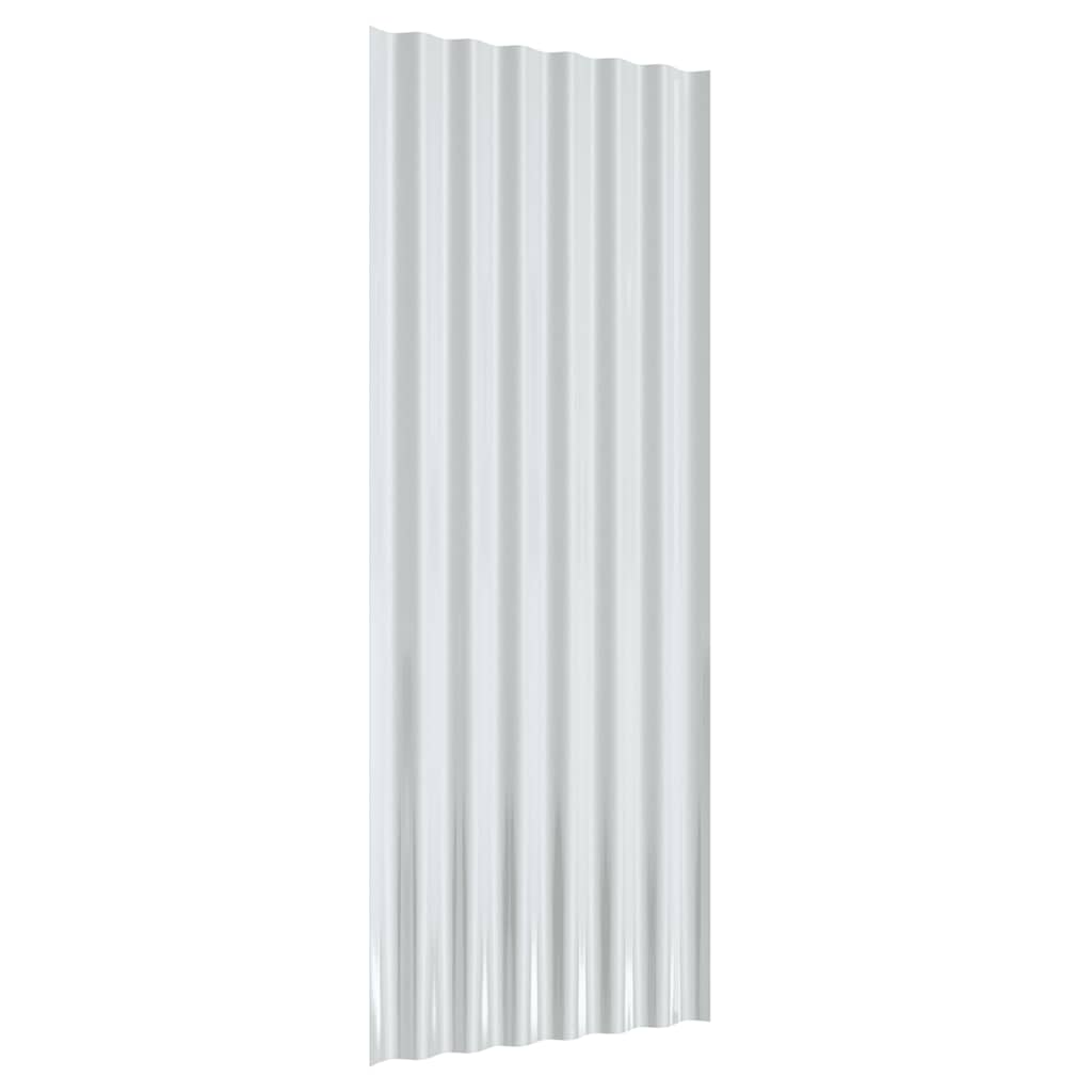 Krovni paneli 12 kom pocinčani čelik antracit 100x36 cm