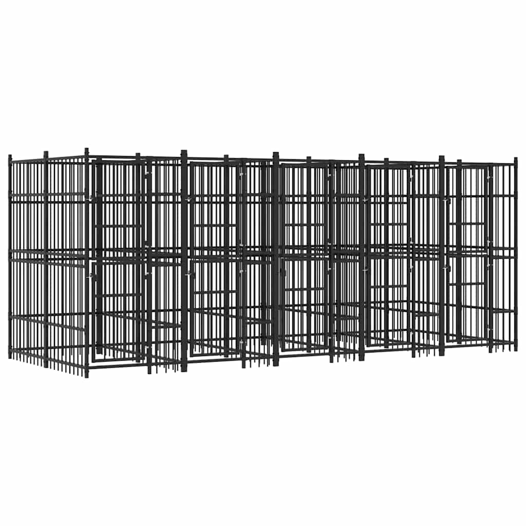 Vanjski kavez za pse čelični 9,22 m²