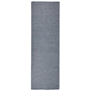 Vanjski tepih ravnog tkanja 80 x 250 cm plavi