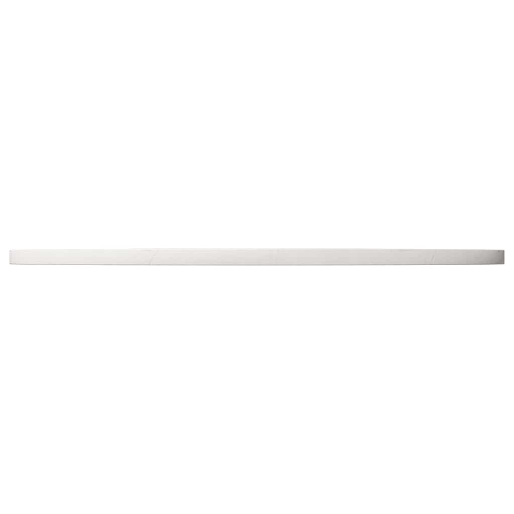 Ploča za stol bijela Ø 90 x 2,5 cm od masivne borovine