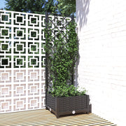 Vrtna žardinjera s rešetkom crna 40x40x121,5 cm PP