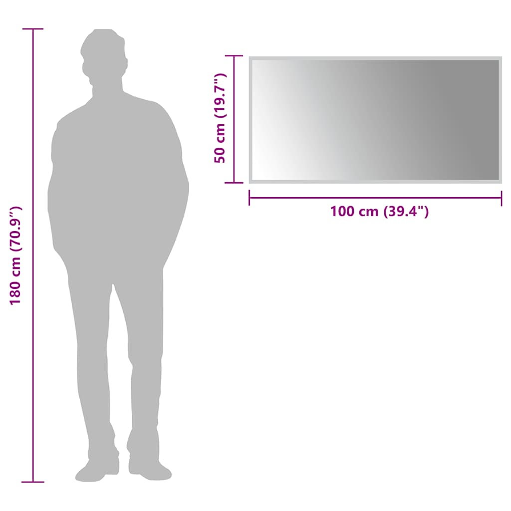 LED kupaonsko ogledalo 100x50 cm