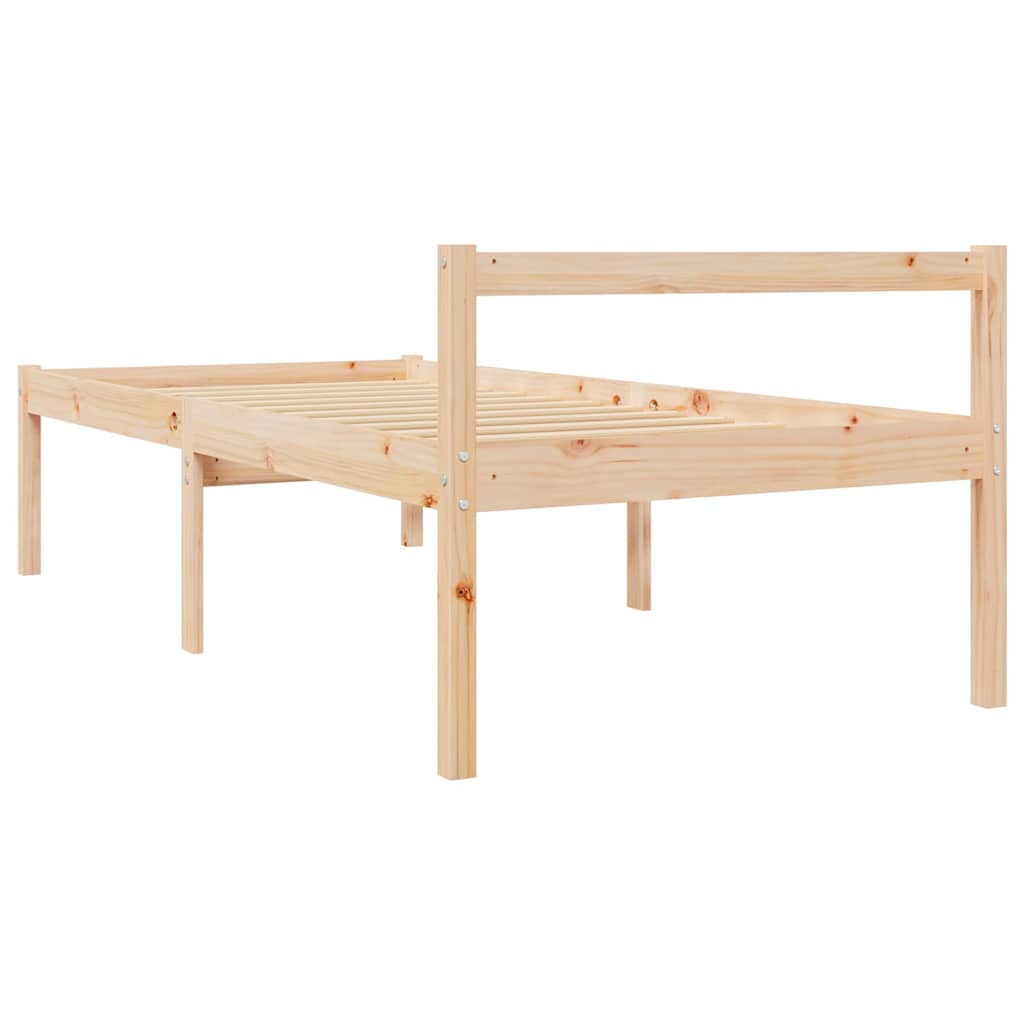 Krevet za starije osobe 90 x 200 cm od masivne borovine
