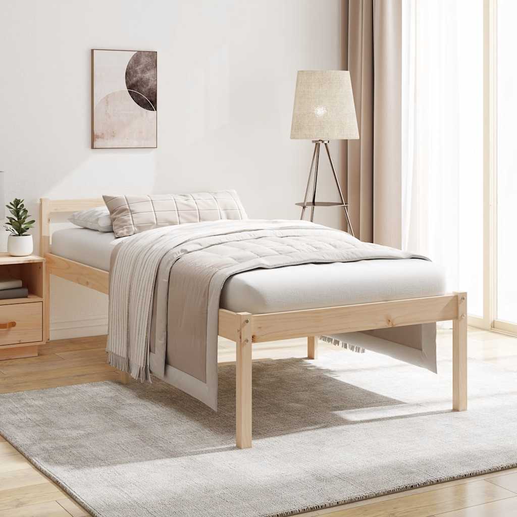 Krevet za starije osobe 90 x 200 cm od masivne borovine