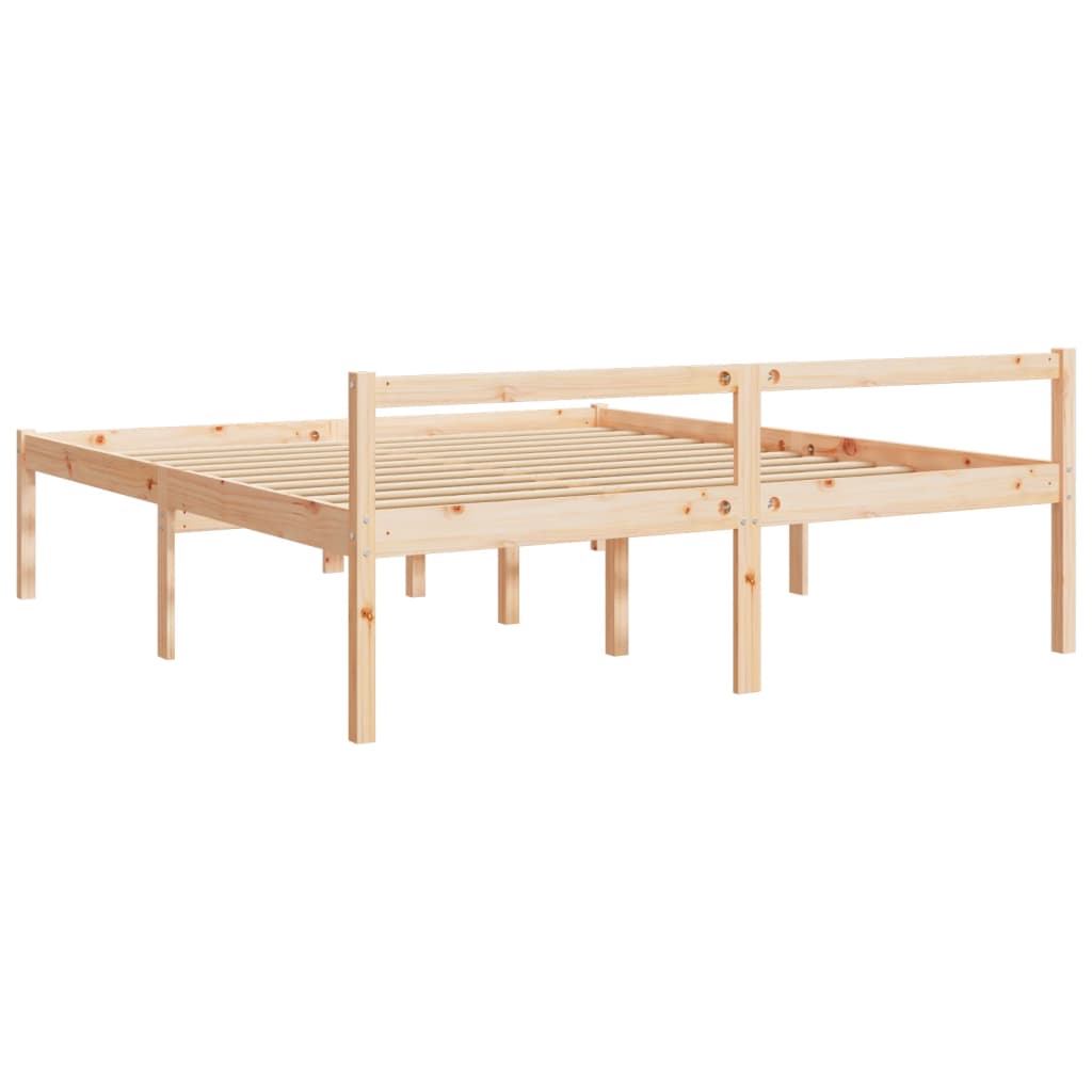 Krevet za starije osobe 200 x 200 cm od masivne borovine