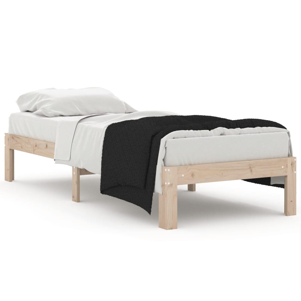 Okvir za krevet od masivnog drva 75 x 190 cm jednokrevetni
