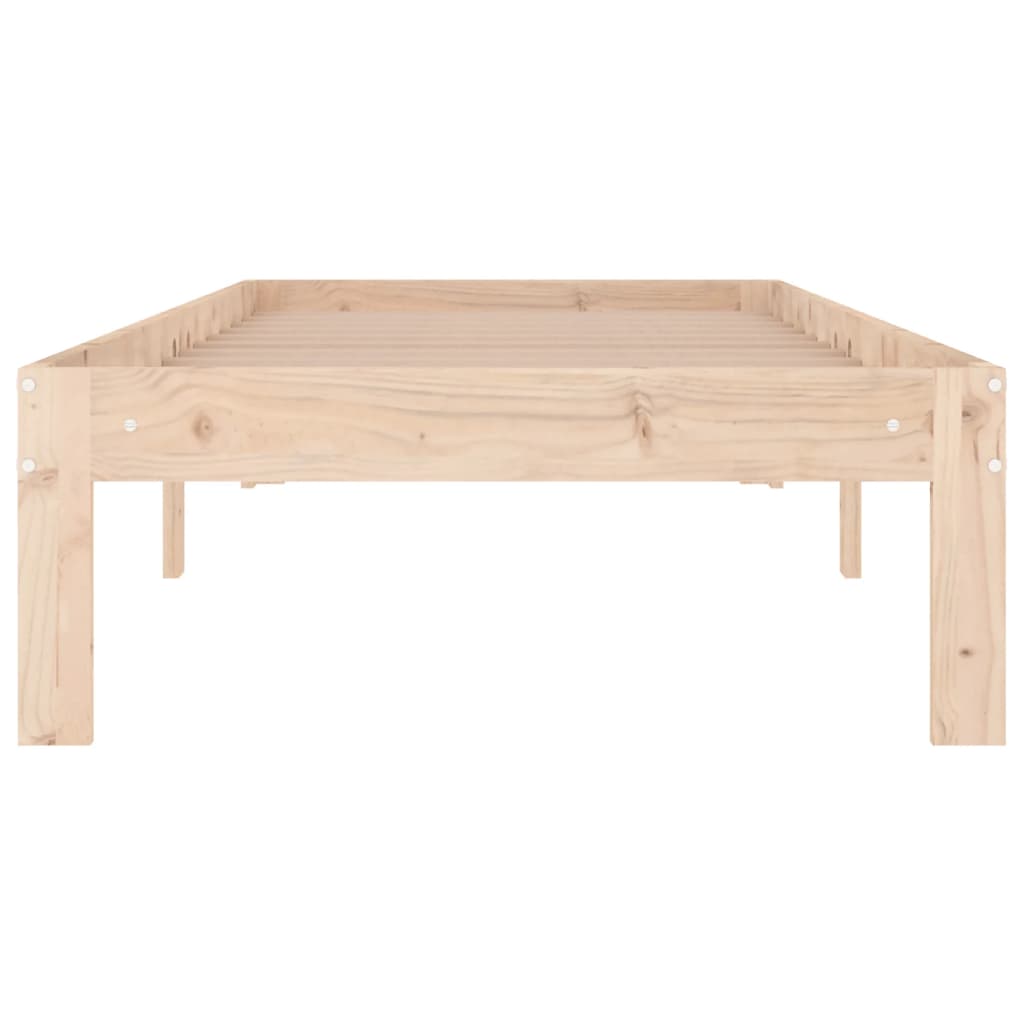 Okvir za krevet od masivnog drva 75 x 190 cm jednokrevetni