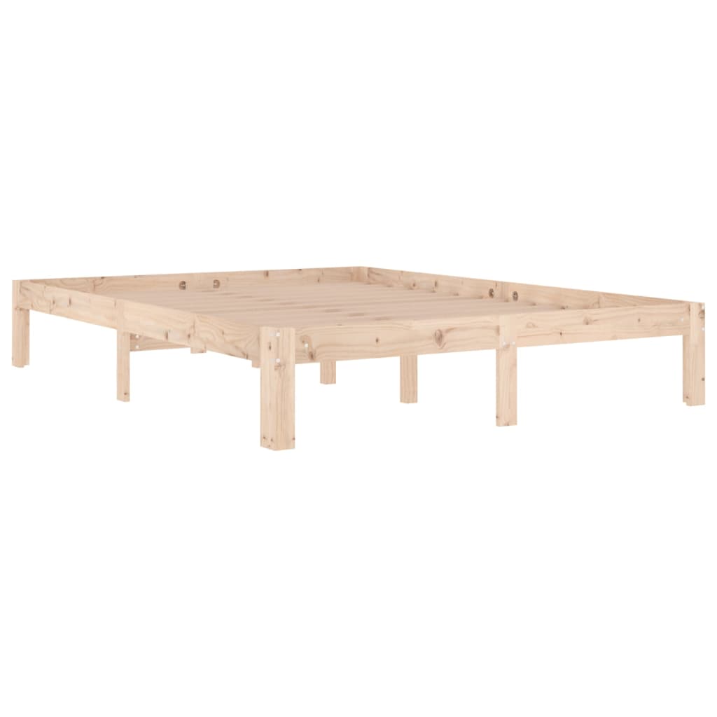 Okvir za krevet od masivne borovine 140 x 190 cm