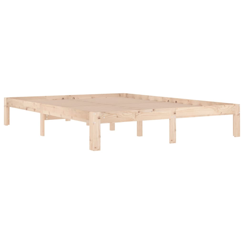 Okvir za krevet od masivnog drva 150 x 200 cm veliki bračni