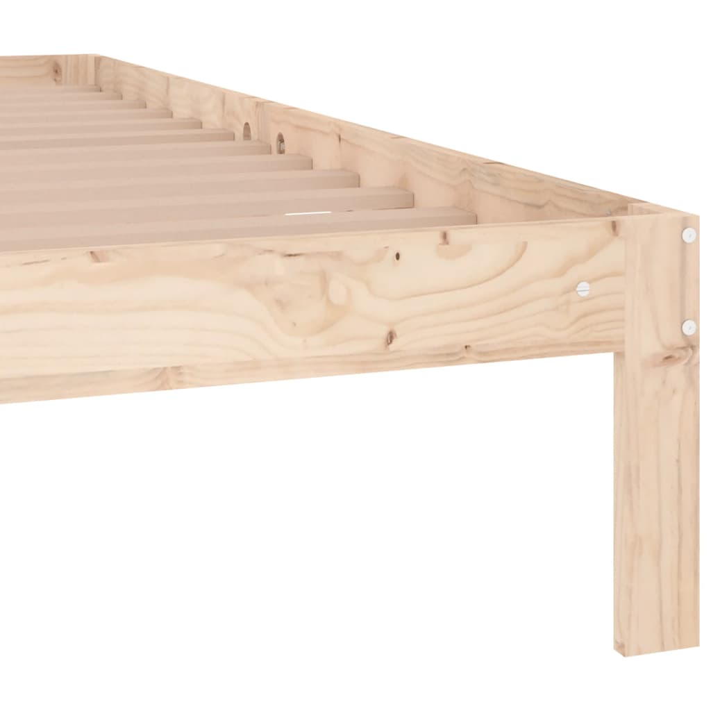 Okvir za krevet od masivnog drva 150 x 200 cm veliki bračni