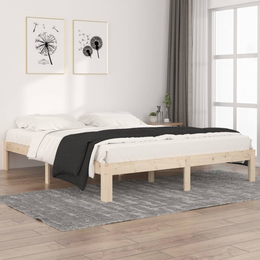 Okvir za krevet od masivne borovine 160 x 200 cm