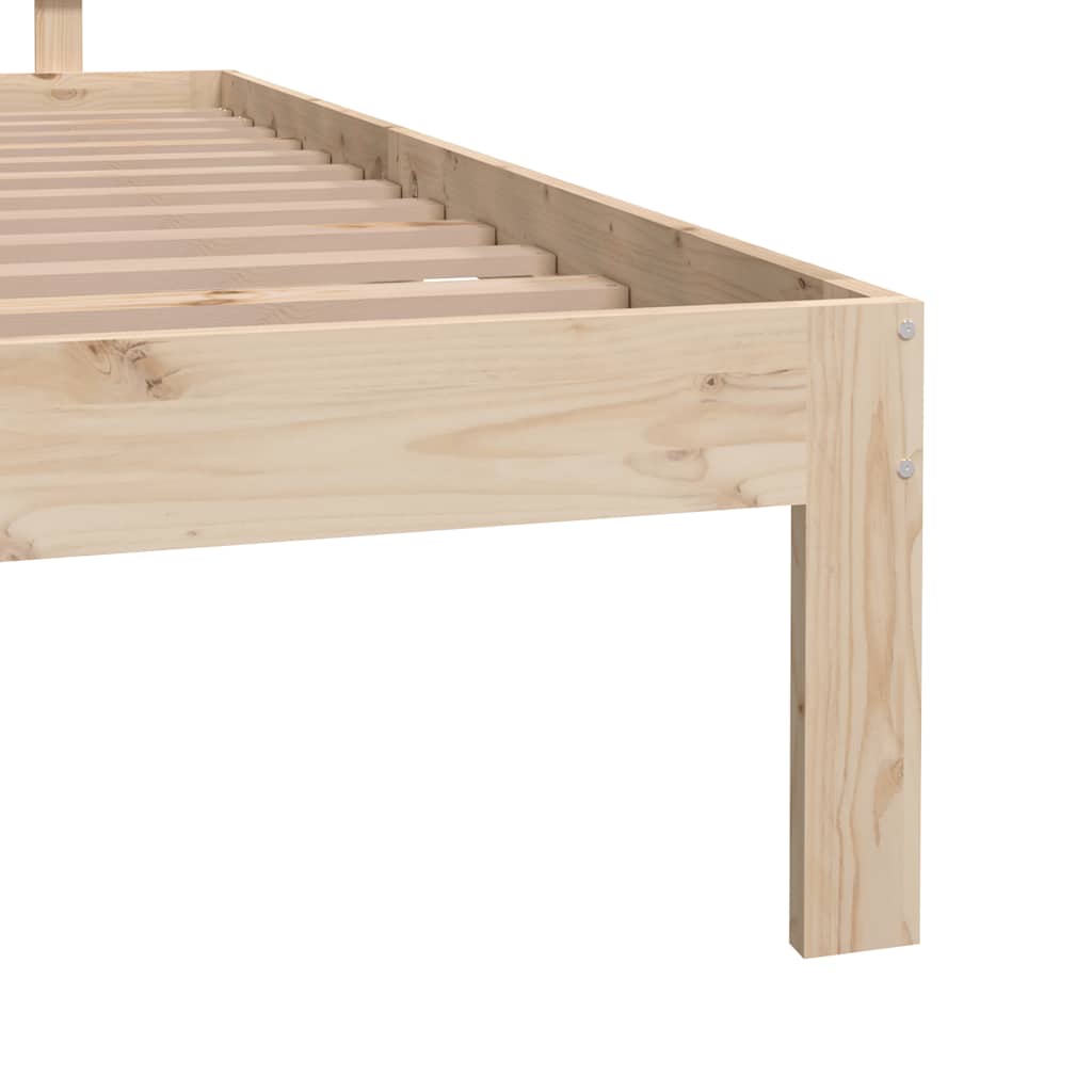 Okvir za krevet od masivnog drva 150 x 200 cm veliki bračni