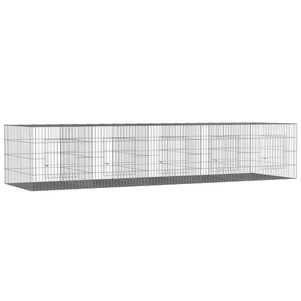Kavez za zečeve s 5 panela 273x79x54 cm od pocinčanog željeza