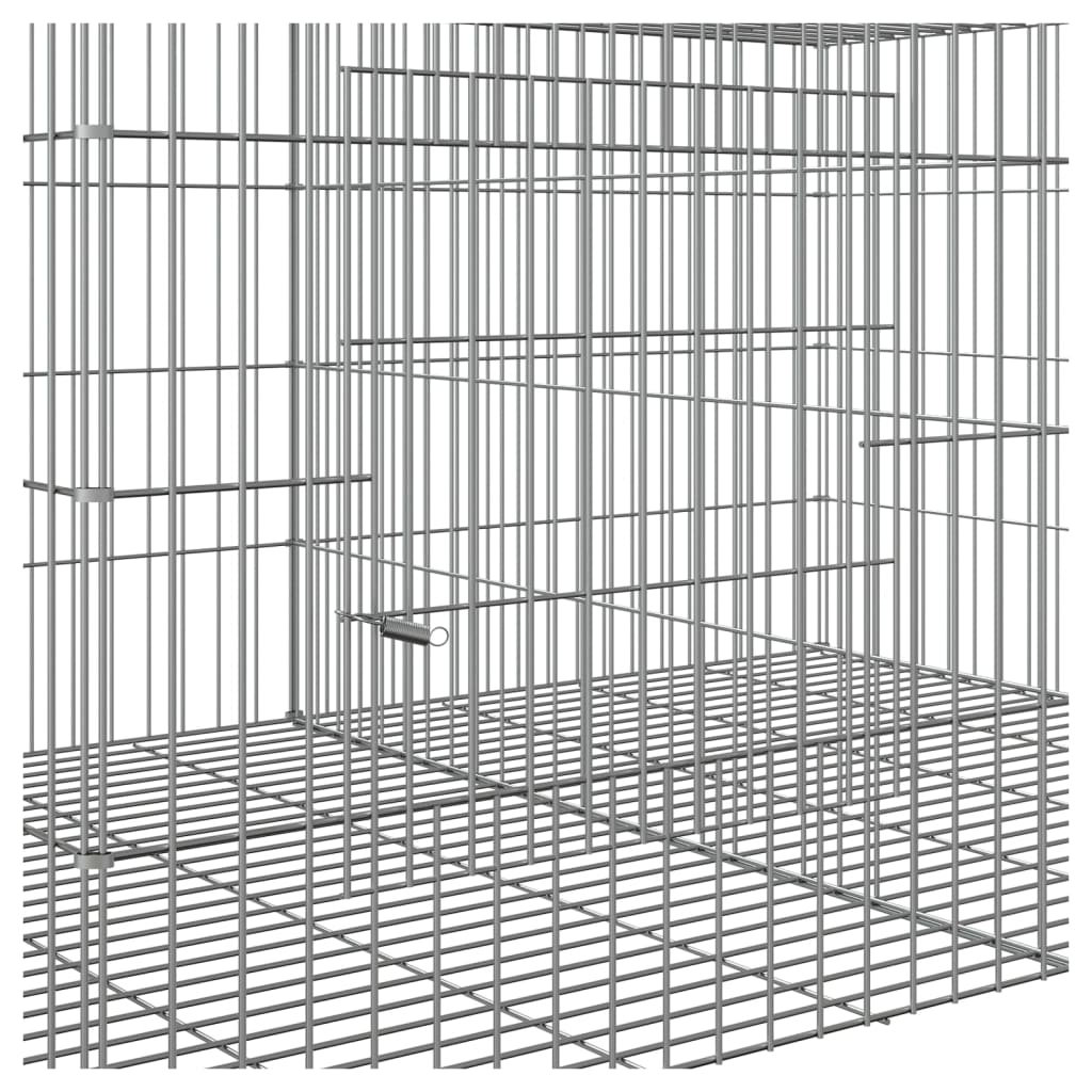 Kavez za zečeve sa 6 panela 327x79x54 cm od pocinčanog željeza