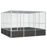 Kavez za ptice antracit 302,5x324,5x211,5 cm pocinčani čelik