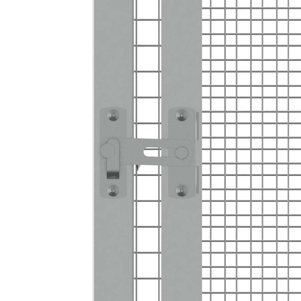 Kavez za ptice sivi 213,5x217,5x211,5 cm od pocinčanog čelika