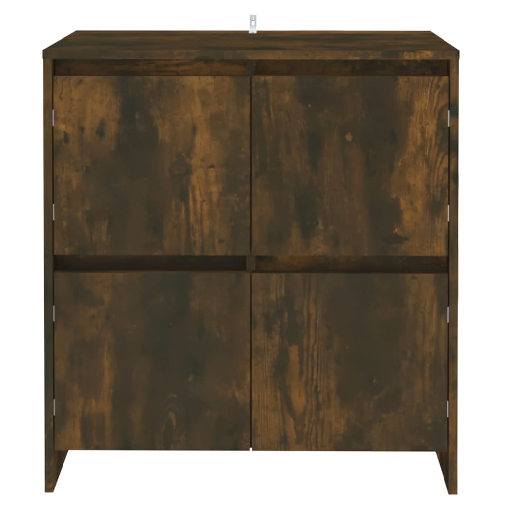 Komode 2 kom dimljena boja hrasta 70x41x75 cm konstruirano drvo