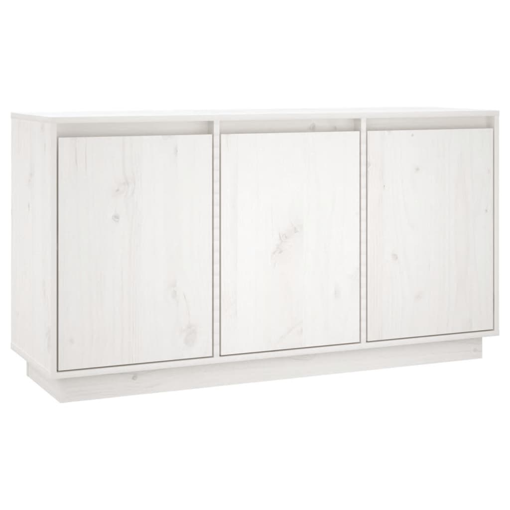 Komoda bijela 111x34x60 cm od masivne borovine