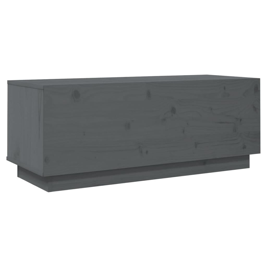 TV ormarić sivi 90 x 35 x 35 cm od masivne borovine