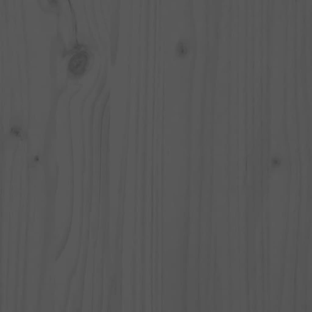 Konzolni ormarić sivi 60 x 34 x 75 cm od masivne borovine
