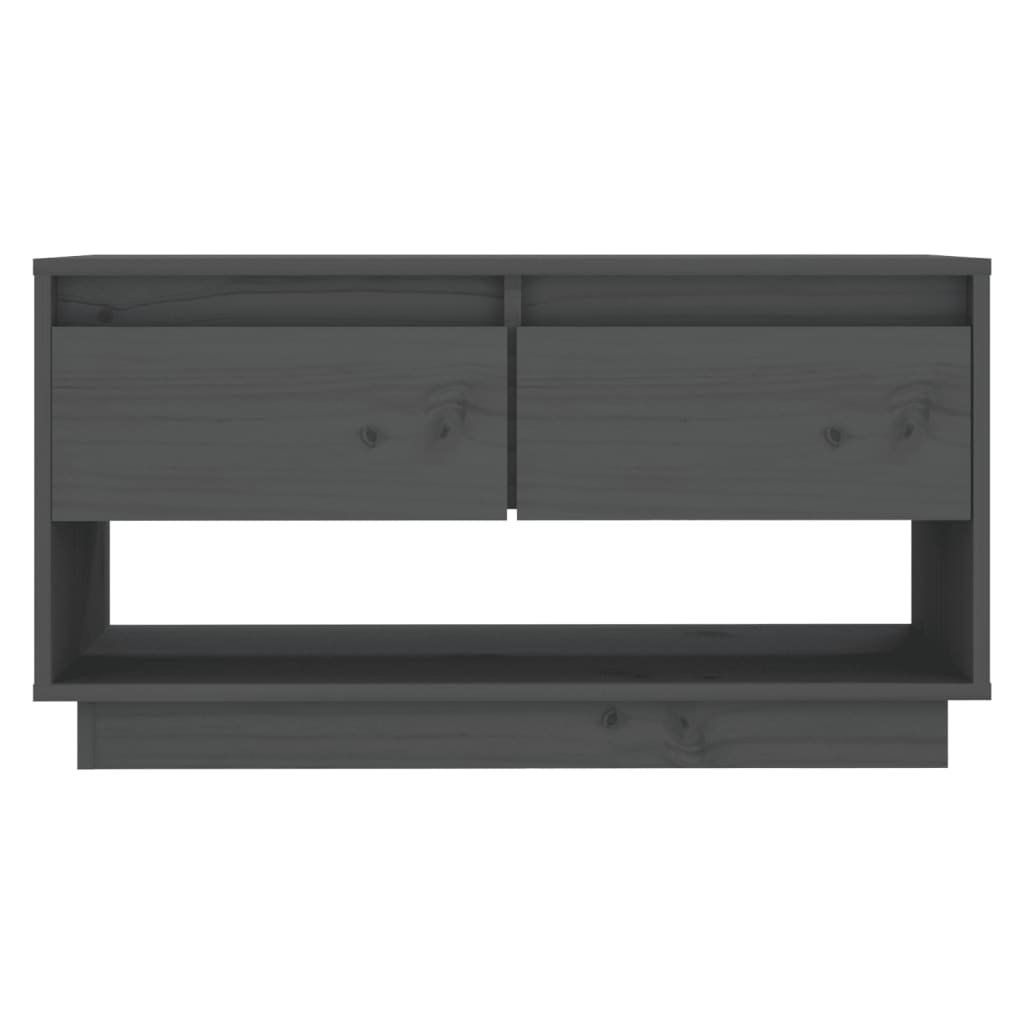TV ormarić sivi 74 x 34 x 40 cm od masivne borovine