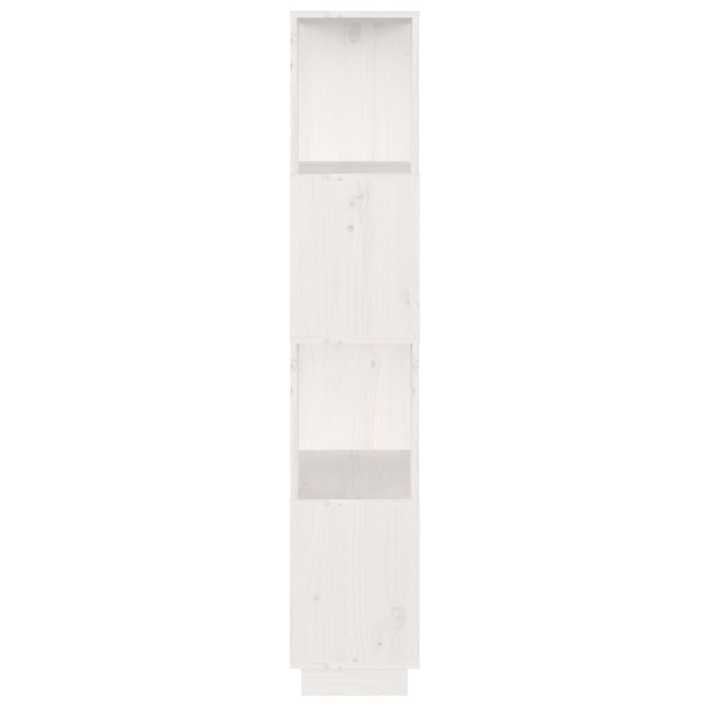Ormarić za knjige / pregrada bijeli 51x25x132 cm od borovine