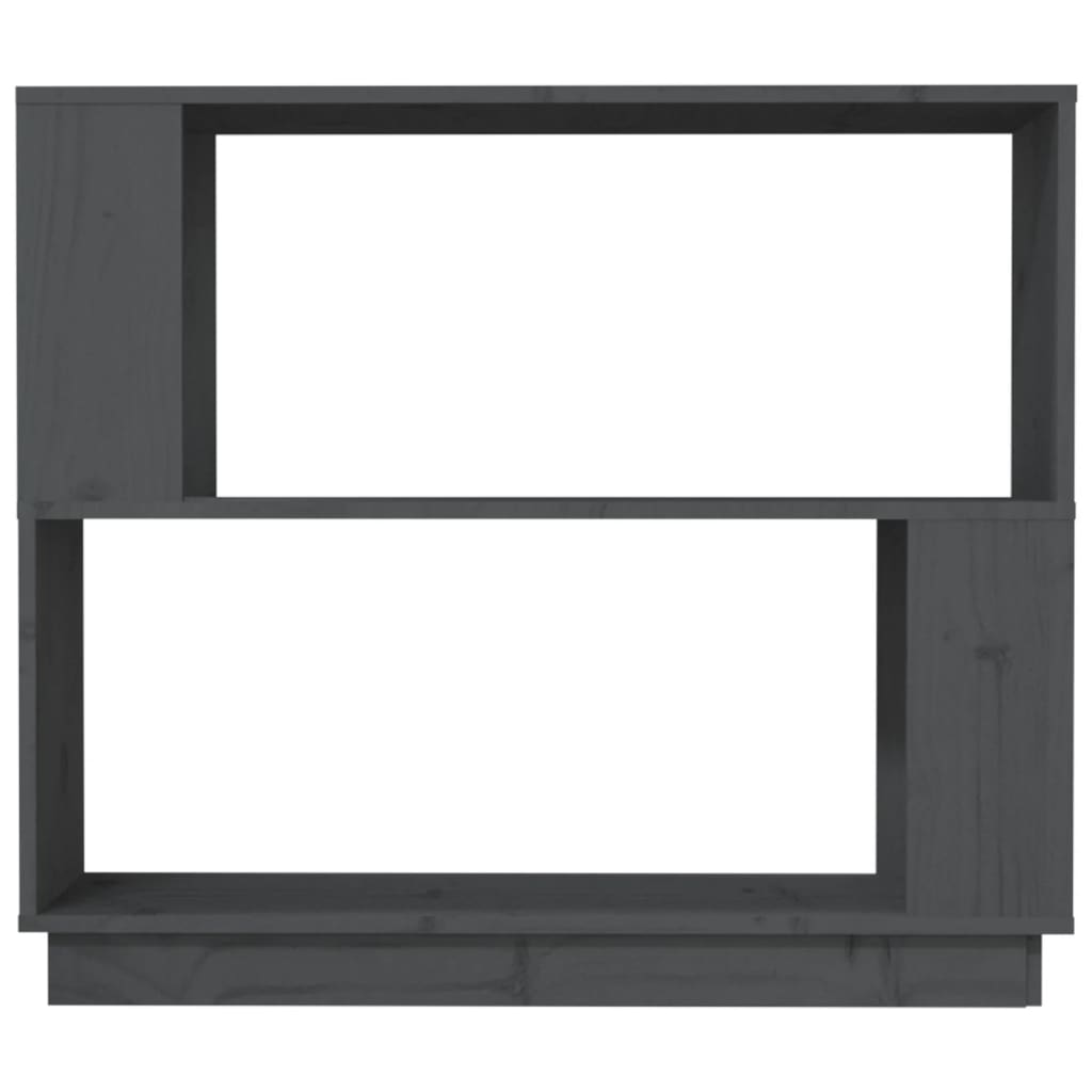 Ormarić za knjige / pregrada sivi 80x25x70 cm od borovine