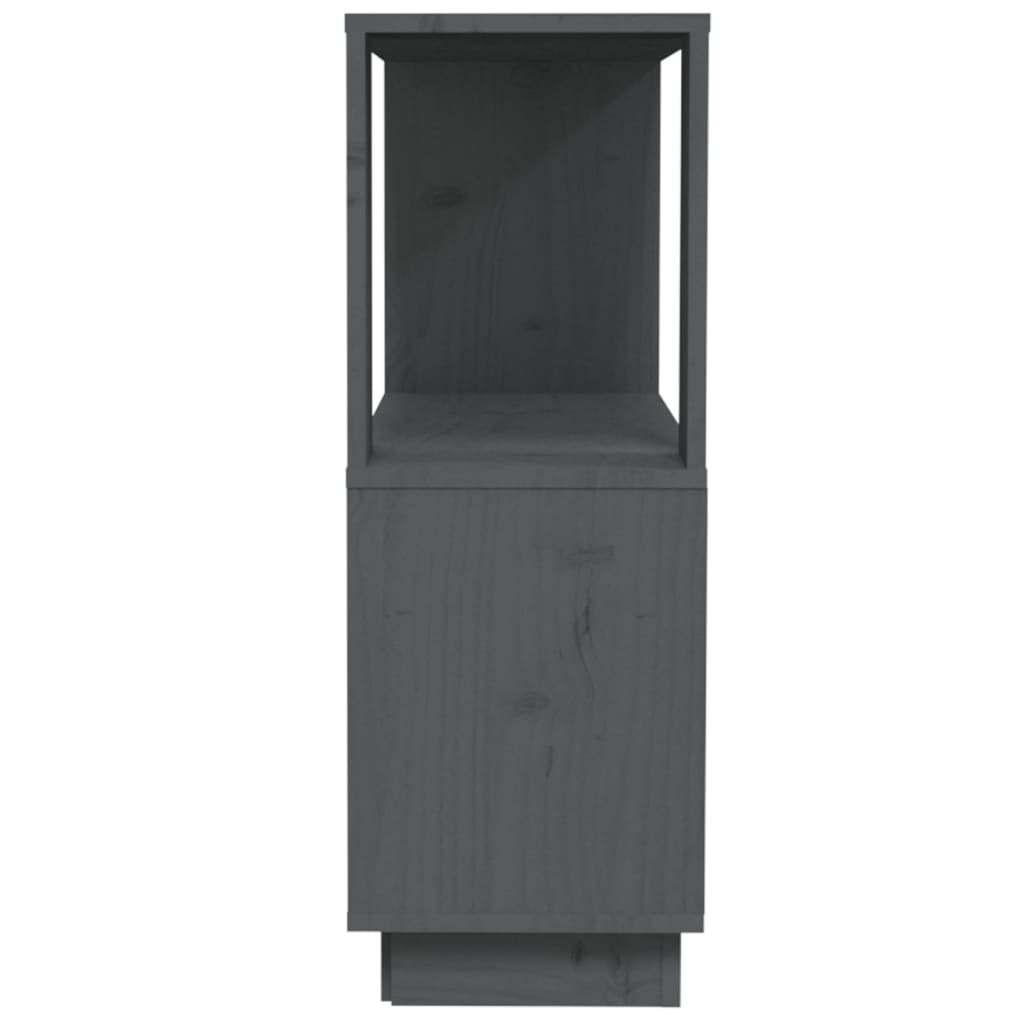 Ormarić za knjige / pregrada sivi 80x25x70 cm od borovine