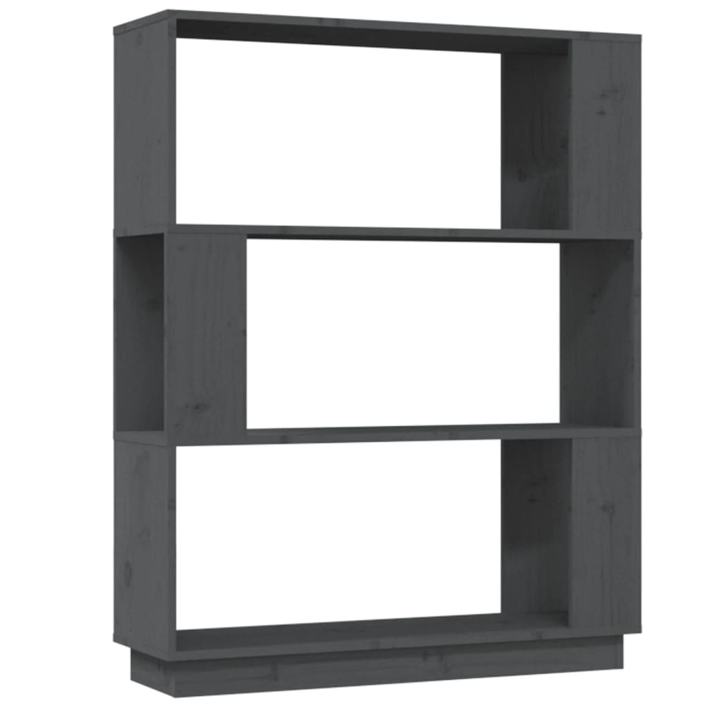 Ormarić za knjige / pregrada sivi 80x25x101 cm od borovine