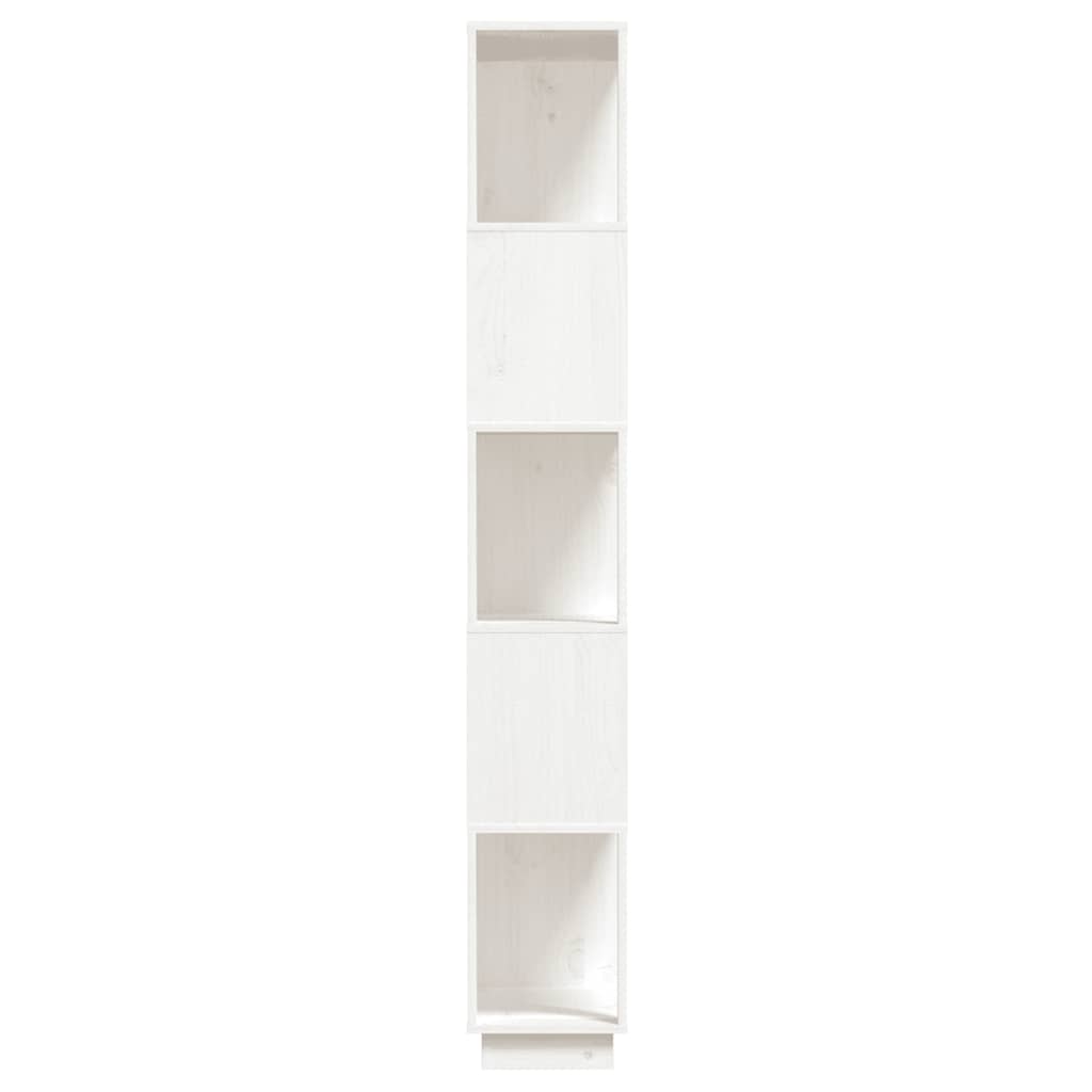 Ormarić za knjige / pregrada bijeli 80x25x163,5 cm od borovine