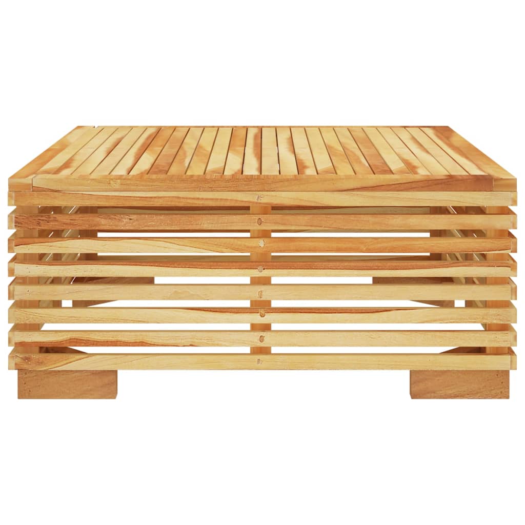 Vrtni stolić za kavu 69,5 x 69,5 x 31 cm od masivne tikovine