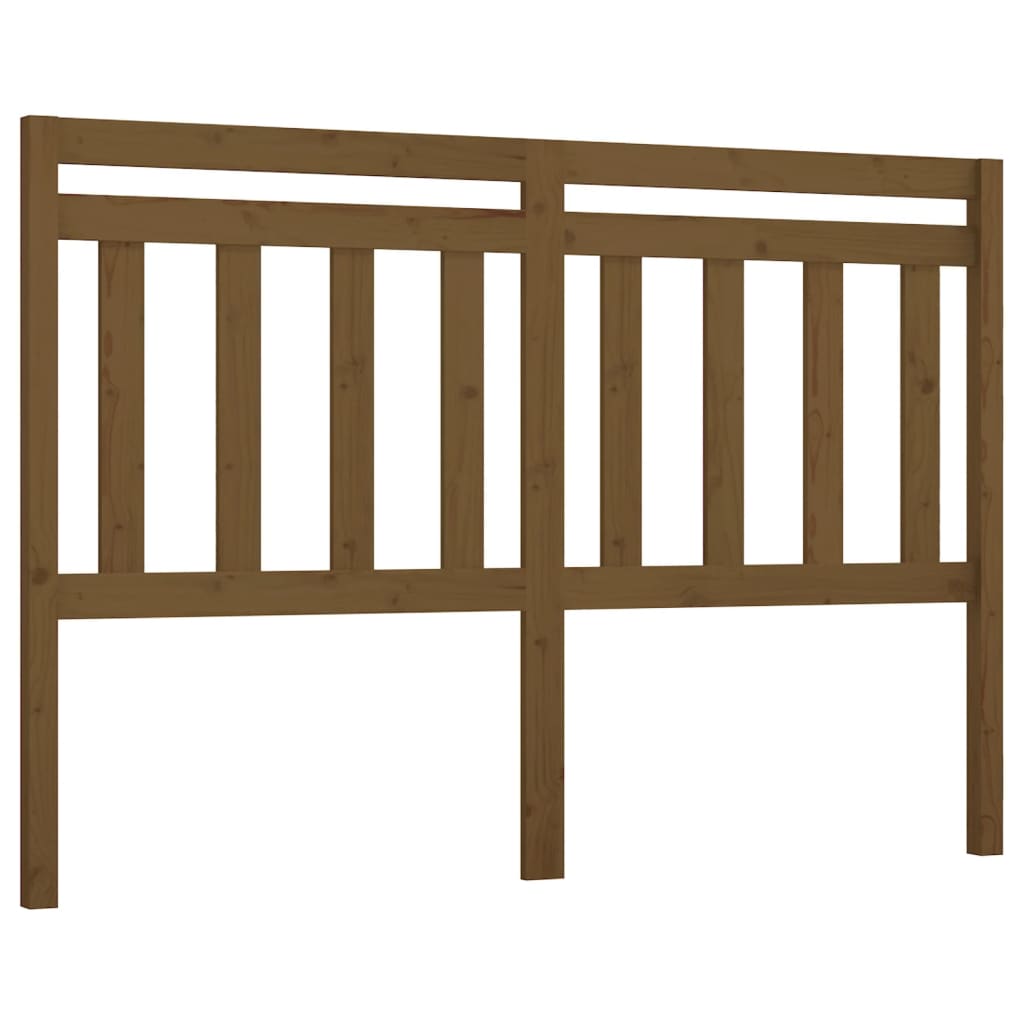 Uzglavlje za krevet boja meda 146 x 4 x 100 cm masivna borovina