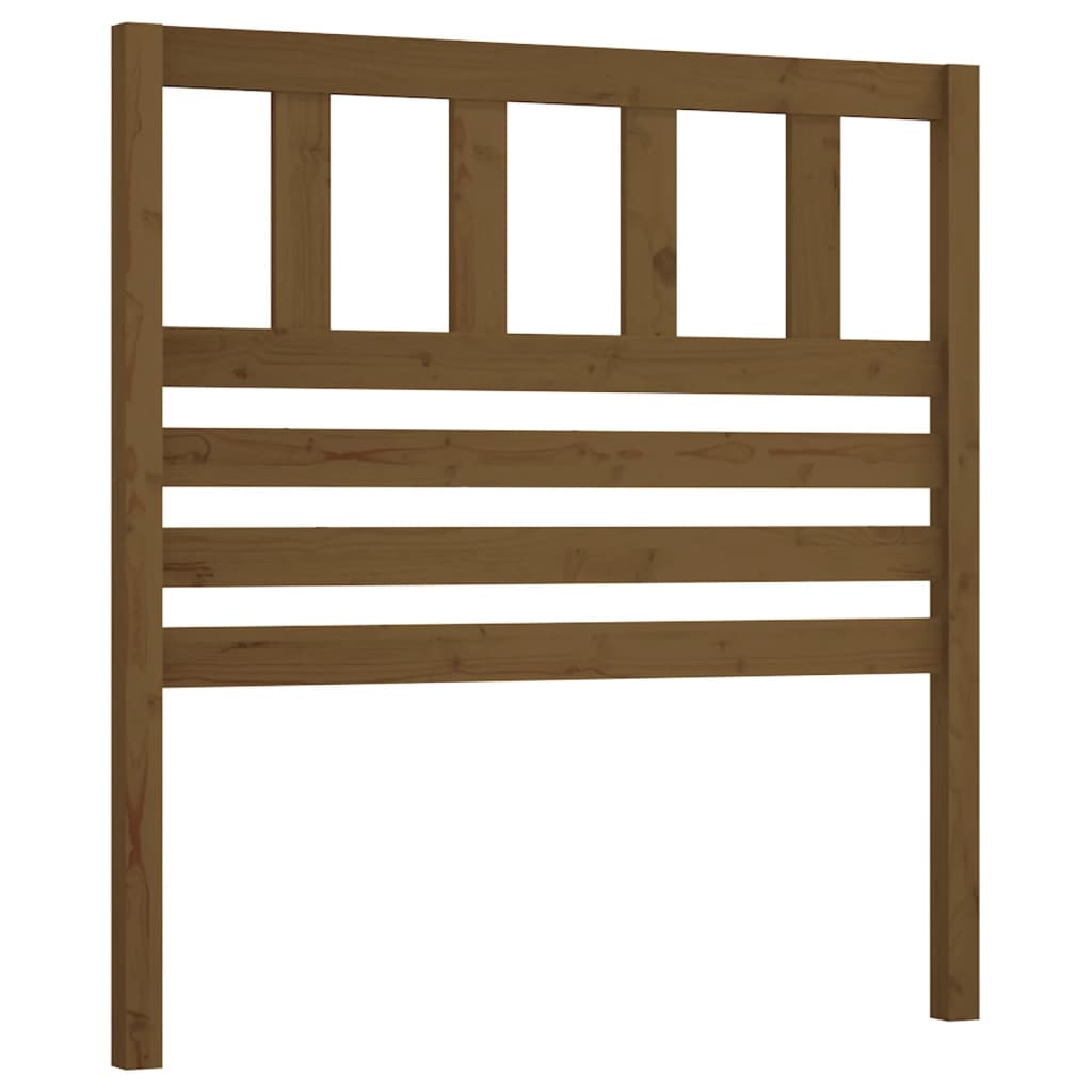 Uzglavlje za krevet boja meda 96 x 4 x 100 cm masivna borovina