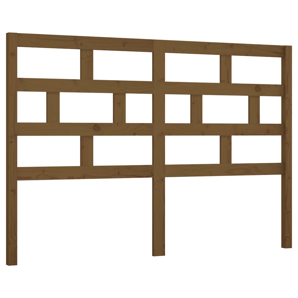 Uzglavlje za krevet boja meda 156 x 4 x 100 cm masivna borovina