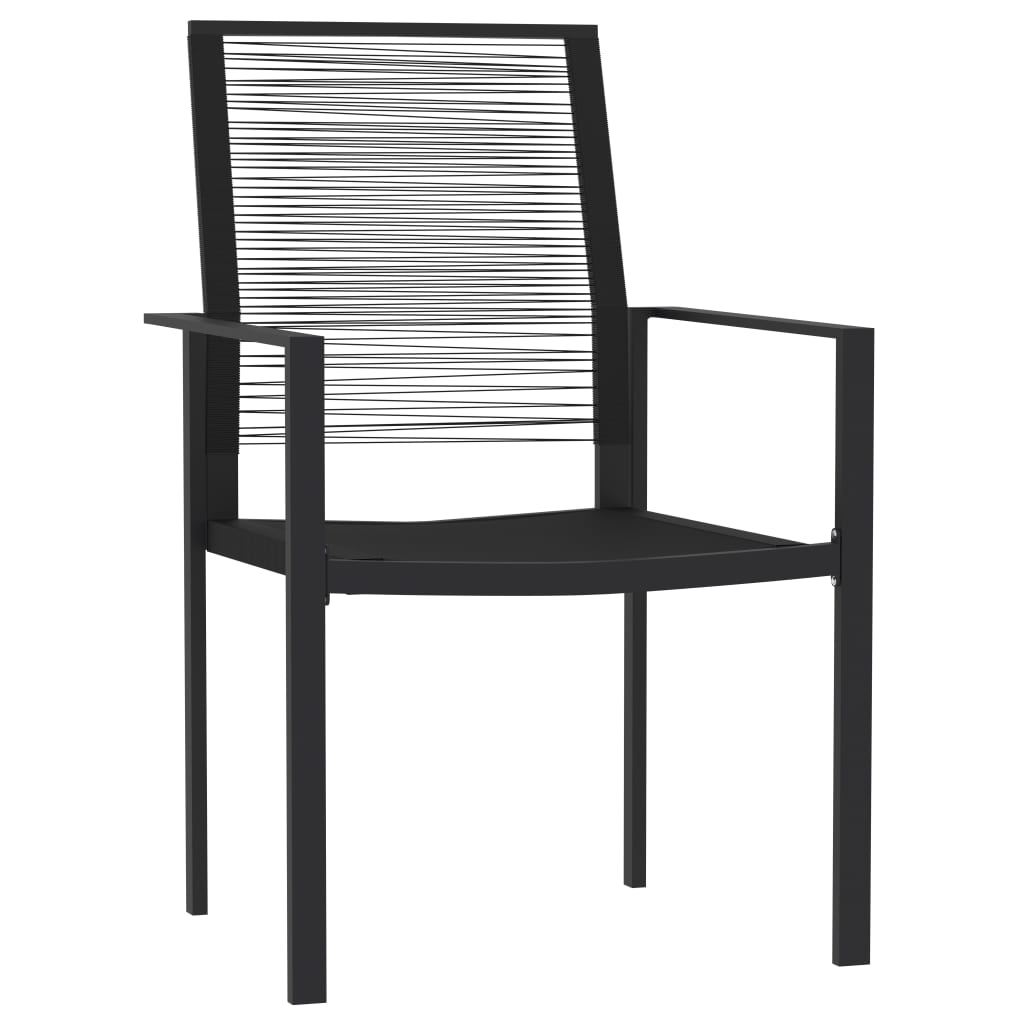 3-dijelni vrtni blagovaonski set crni