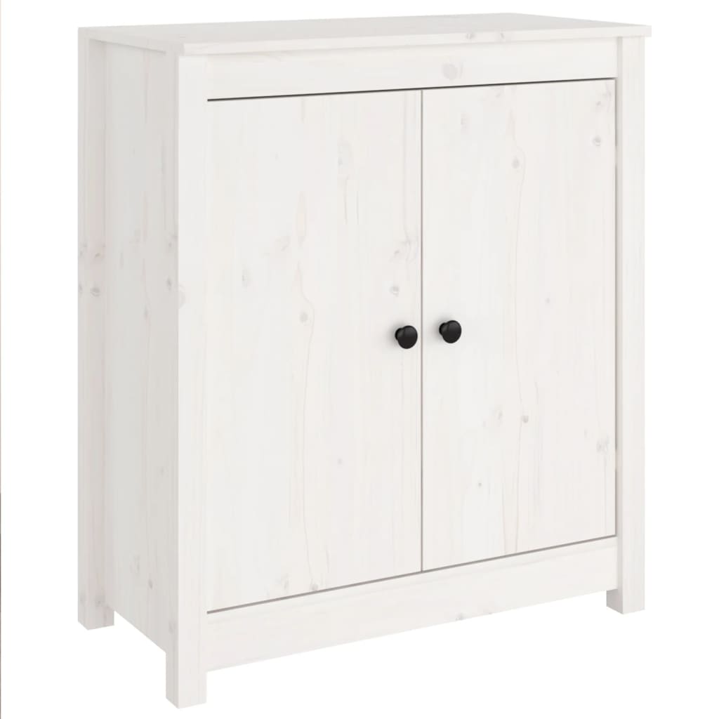 Komoda bijela 70 x 35 x 80 cm od masivne borovine
